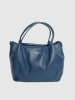 Victor & Hugo Paris Leren handtas "Allegra" donkerblauw - (B)30 x (H)20 x (D)14 cm