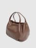 Victor & Hugo Paris Leder-Henkeltasche "Allegra" in Braun - (B)30 x (H)20 x (T)14 cm