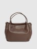 Victor & Hugo Paris Leder-Henkeltasche "Allegra" in Braun - (B)30 x (H)20 x (T)14 cm