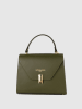 Victor & Hugo Paris Skórzana torebka "Hugo" w kolorze khaki - 23,5 x 20 x 10 cm