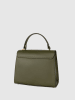 Victor & Hugo Paris Skórzana torebka "Hugo" w kolorze khaki - 23,5 x 20 x 10 cm