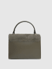 Victor & Hugo Paris Leder-Henkeltasche "Shak" in Grau - (B)23,5 x (H)20 x (T)10 cm