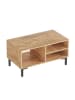 HanahHome Couchtisch "Anya" in Hellbraun - (B)90 x (H)47 x (T)50 cm