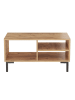 HanahHome Couchtisch "Anya" in Hellbraun - (B)90 x (H)47 x (T)50 cm