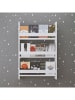 HanahHome Bücherregal "Artemis" in Weiß - (B)60 x (H)120 x (T)10 cm