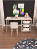 HanahHome 2-delige set: bureau met stoel "Soho" wit