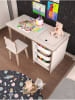 HanahHome 2-delige set: bureau met stoel "Soho" wit