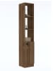HanahHome Badezimmerschrank in Braun - (B)30 x (H)170 x (T)29,6 cm