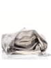 Anna Morellini Leren shopper "Allessandra" zilverkleurig - (B)38 x (H)36 x (D)14 cm