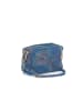 Mia Tomazzi Leren schoudertas "Zamagna" blauw - (B)21 x (H)14 x (D)8 cm