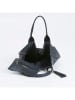 Pia Sassi Skórzany shopper bag "Monte Cimone" w kolorze czarnym - 28 x 35 x 17 cm