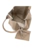 Pia Sassi Leder-Shopper "Monte Cimone" in Beige - (B)28 x (H)35 x (T)17 cm