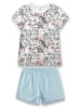 Sanetta Pyjama wit/meerkleurig/lichtblauw