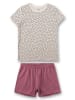 Sanetta Pyjama in Creme/ Mauve