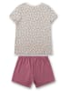Sanetta Pyjama in Creme/ Mauve