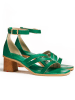 LLOYD Leren haksandalen groen