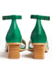 LLOYD Leren haksandalen groen