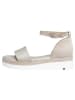 LLOYD Leder-Keilsandalen in Grau