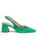 LLOYD Leder-Slingpumps in Grün