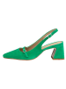 LLOYD Leder-Slingpumps in Grün