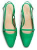 LLOYD Leder-Slingpumps in Grün