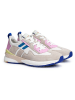 LLOYD Leren sneakers beige/blauw/lichtroze