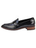 LLOYD Leder-Slipper in Schwarz/ Dunkelblau