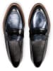LLOYD Leder-Slipper in Schwarz/ Dunkelblau
