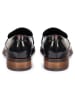 LLOYD Leder-Slipper in Schwarz/ Dunkelblau