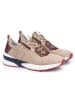 LLOYD Leder-Sneakers in Beige/ Bordeaux