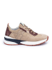 LLOYD Leder-Sneakers in Beige/ Bordeaux