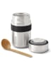 Black+Blum Thermo-Lunchbecher "Food Flask" in Silber/ Schwarz - 400 ml