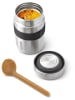 Black+Blum Kubek termiczny "Food Flask" w kolorze srebrno-czarnym na lunch - 400 ml