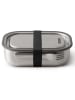 Black+Blum Pojemnik w kolorze srebrno-czarnym na lunch - 20 x 6,5 x 15 cm