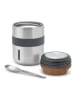 Black+Blum Kubek termiczny "Food Flask" w kolorze srebrno-szarym na lunch - 550 ml
