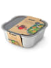 Black+Blum Pojemnik w kolorze srebrnym na lunch - 19,5 x 7,7 x 19 cm