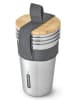 Black+Blum 4er-Set: Becher in Silber - 500 ml