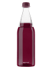 Profino Bidon "Sparkle" w kolorze bordowym - 750 ml