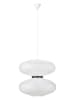 Marksljöd Lampa wisząca "Dual" w kolorze białym - wys. 58 x Ø 60 cm