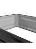 Inkazen 2er-Set: Gemüsegärten in Schwarz - (L)118 x (B)80 x (H)20 cm