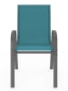 Inkazen 6er-Set: Gartenstühle in Blau - (B)51,5 x (H)84 x (T)68 cm