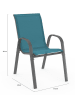Inkazen 6er-Set: Gartenstühle in Blau - (B)51,5 x (H)84 x (T)68 cm