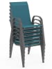 Inkazen 6er-Set: Gartenstühle in Blau - (B)51,5 x (H)84 x (T)68 cm