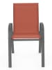 Inkazen 6-delige set: tuinstoelen terracotta - (B)51,5 x (H)84 x (D)68 cm
