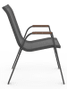 Inkazen 4er-Set: Gartenstühle in Grau - (B)51 x (H)84 x (T)68 cm