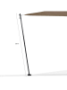 Inkazen 2er-Set: Verstellbare Sonnensegelstangen in Schwarz - (H)220 cm
