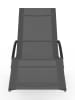 Inkazen 2-delige set: tuinligstoelen grijs - (L)154 x (B)59 x (H)85 cm