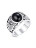 Uomo Zilveren ring met edelstenen