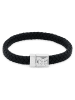Uomo Leder-Armband in Schwarz