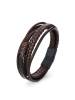 Uomo Armband zwart/bruin